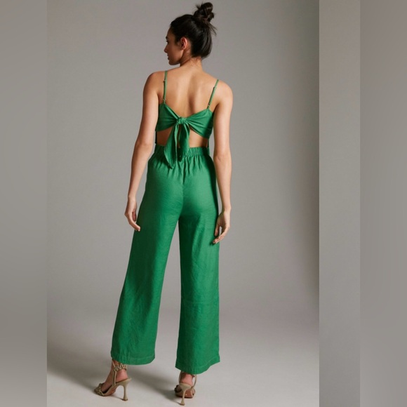 Maeve Cutout Linen Jumpsuit - Picture 3 of 14
